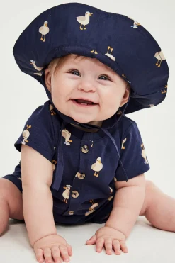 Babyjumpsuit med fiskmåsar