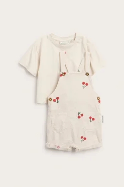 Babyset med mönster av körsbär