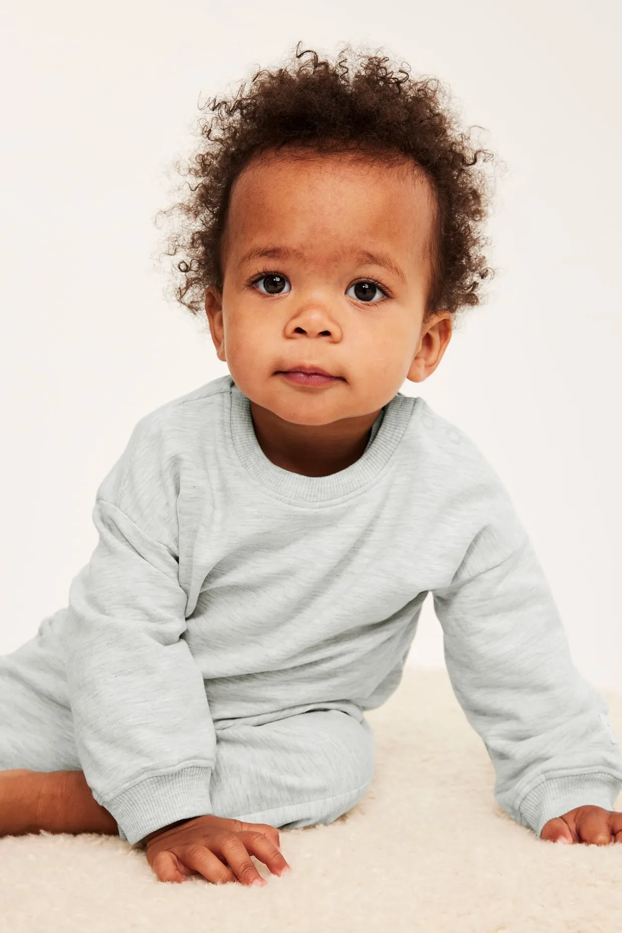 Baby sweatshirt med borstad insida