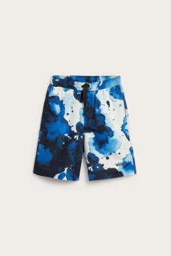 Badshorts med abstrakt mönster