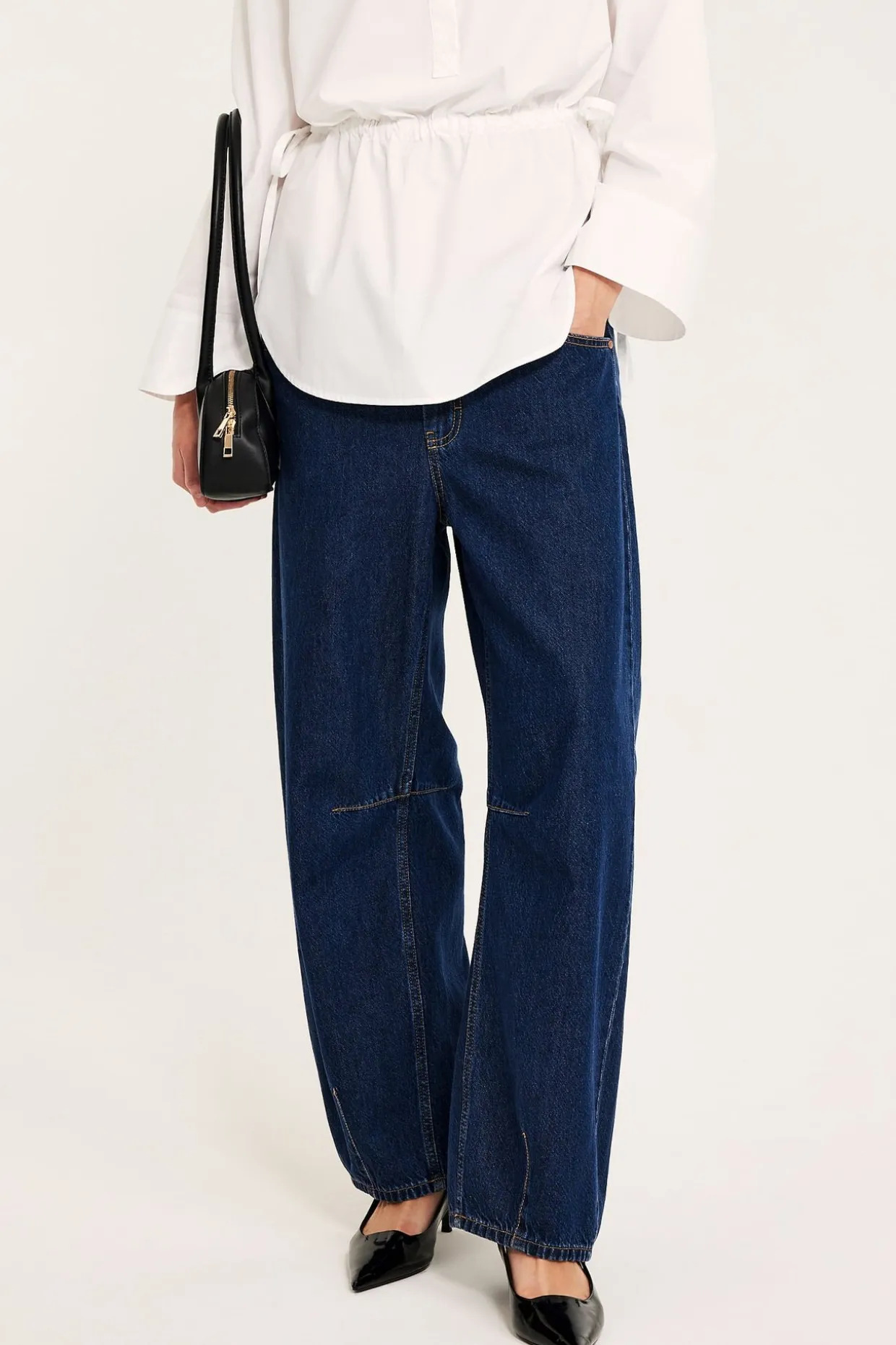 Barrel jeans high waist