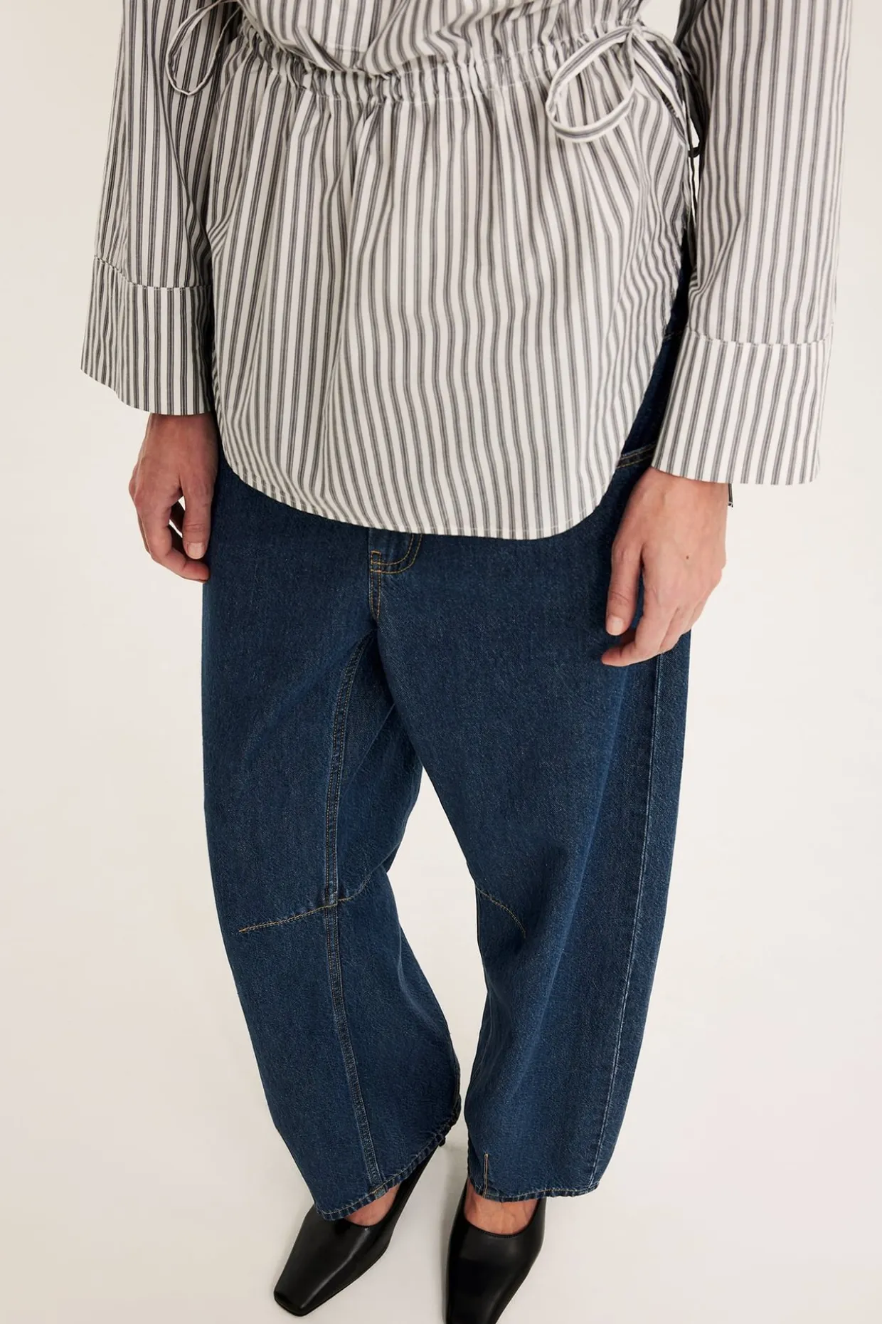 Barrel jeans high waist