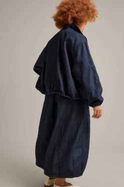Barrelkjol i denim
