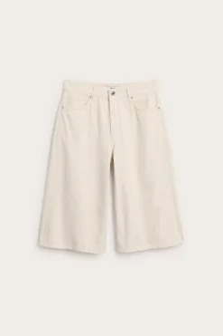 Bermudashorts i bomullstwill