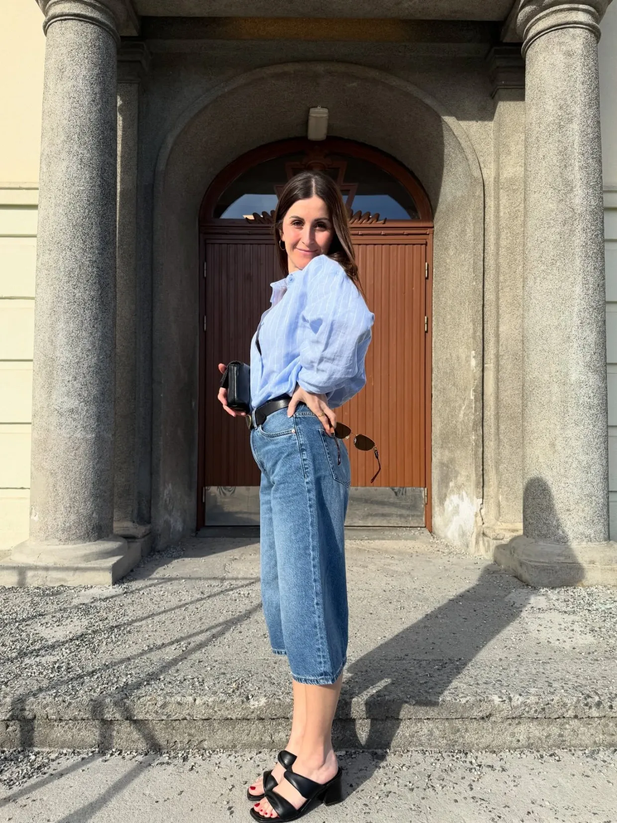 Bermudashorts i denim