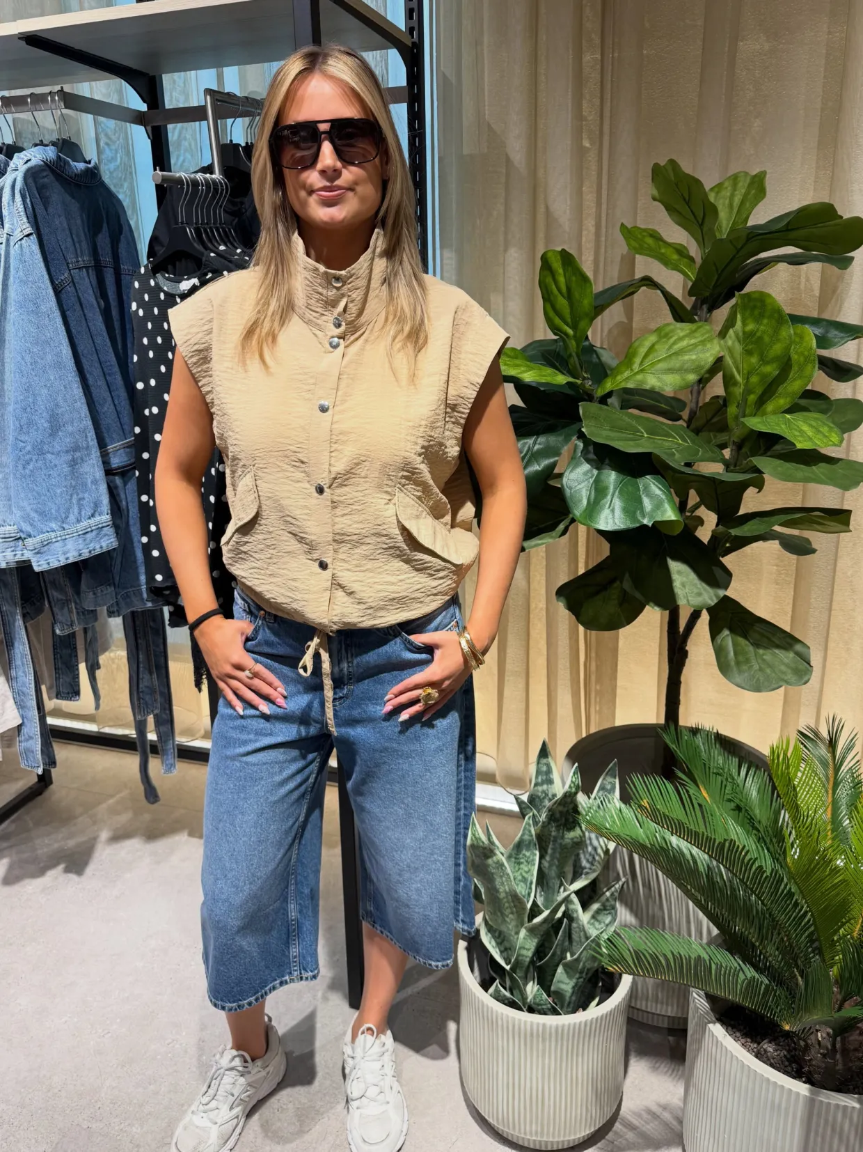 Bermudashorts i denim