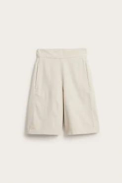 Bermudashorts i lyocell och bomullsmix