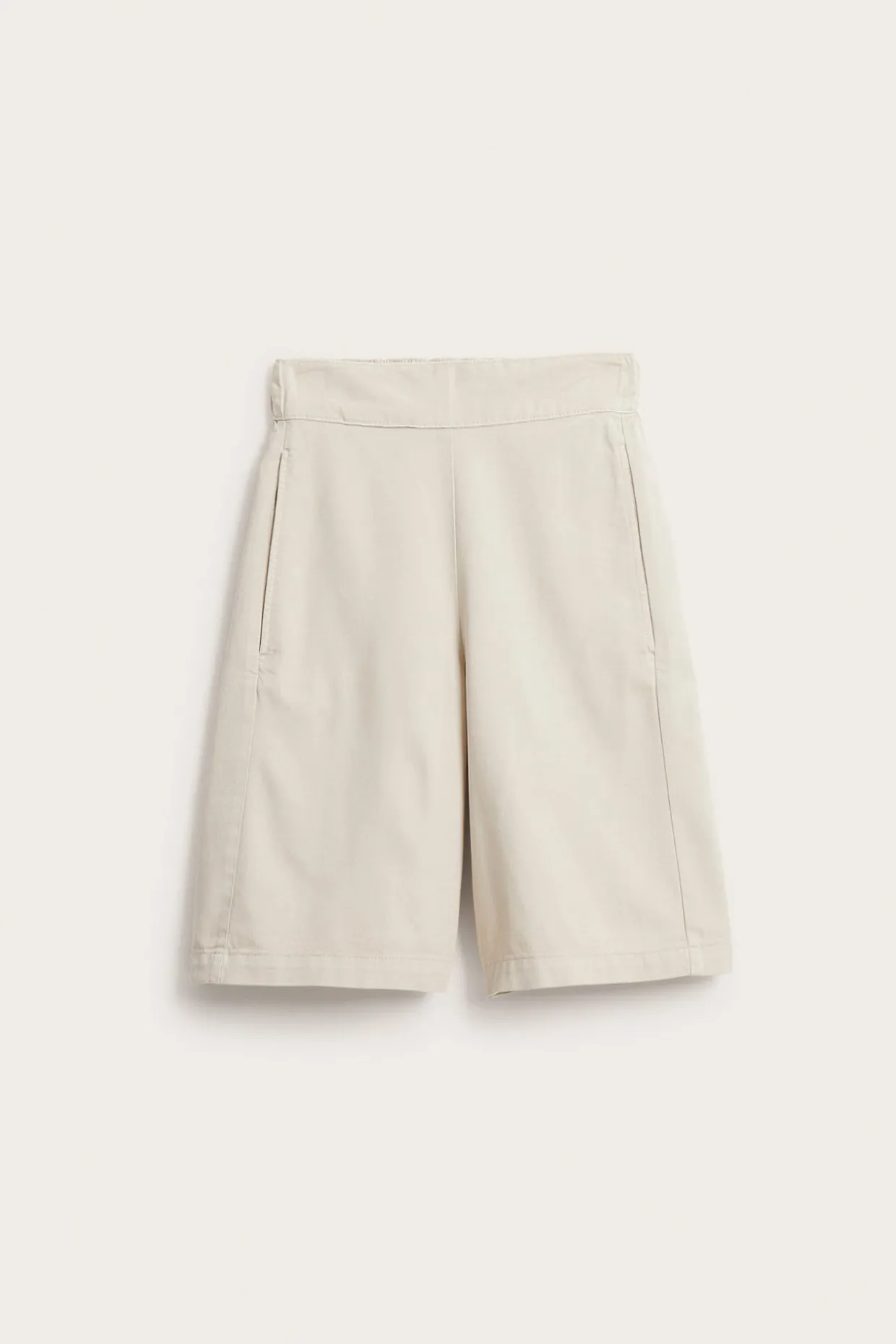 Bermudashorts i lyocell och bomullsmix