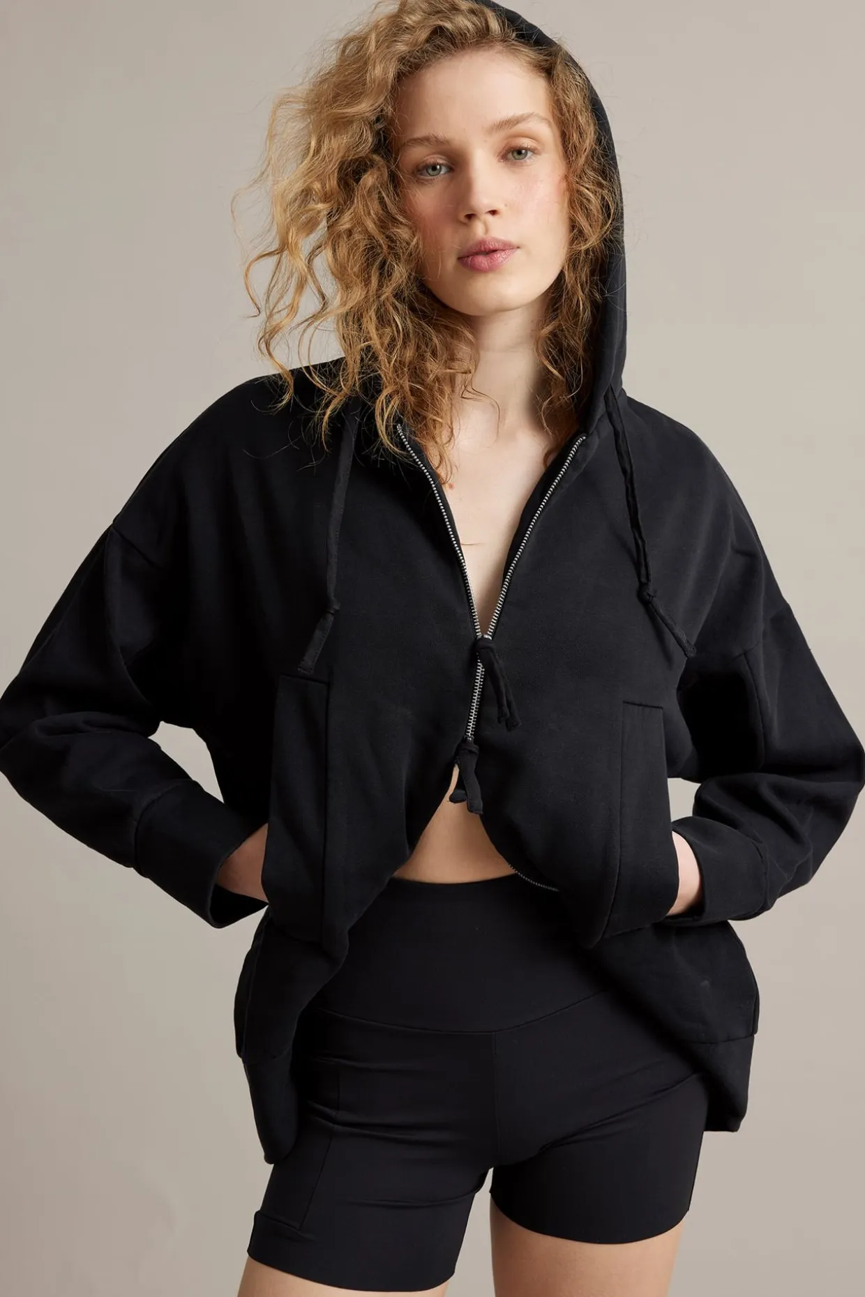 Bikershorts i mjuk stretchjersey