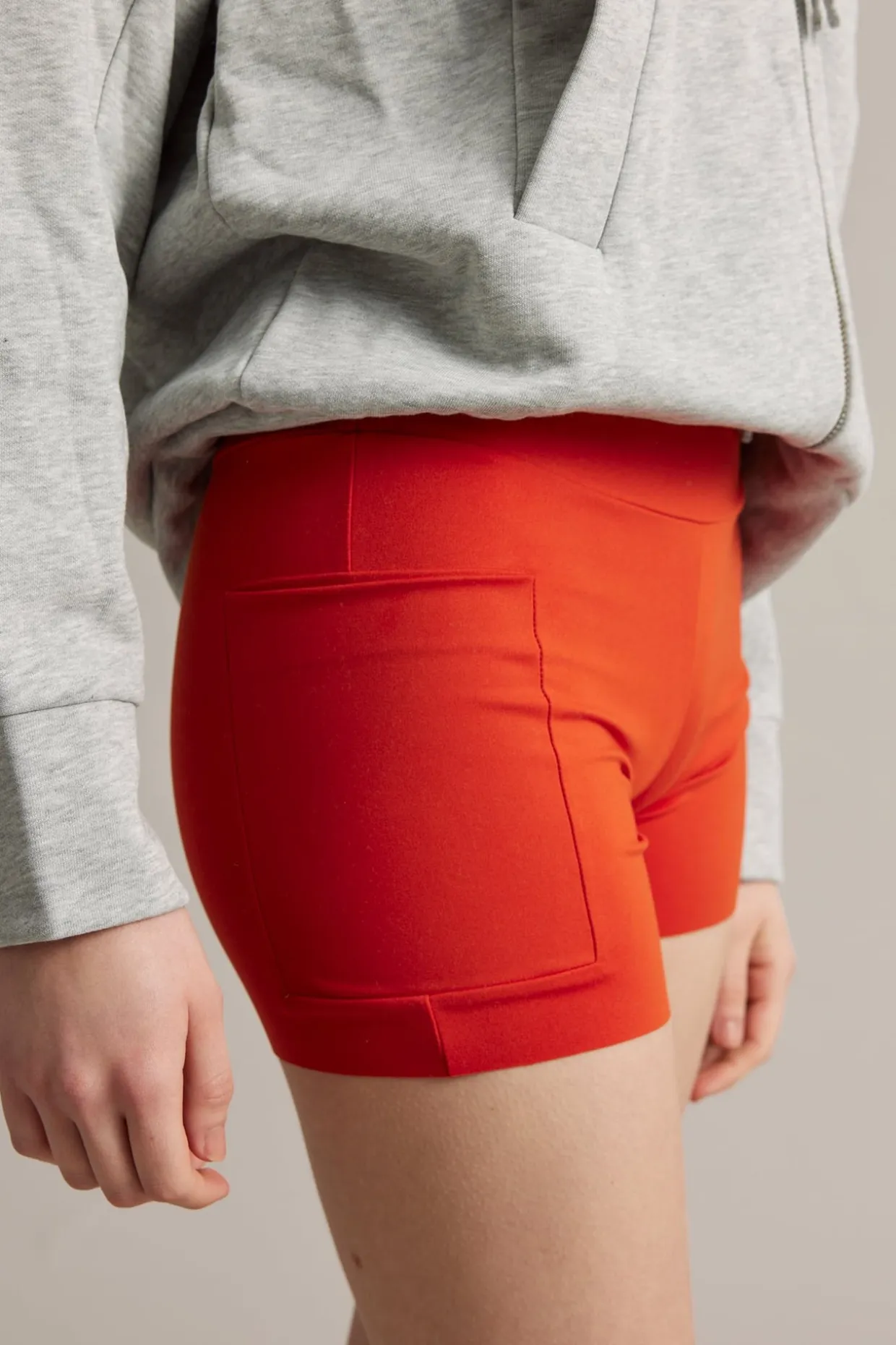 Bikershorts i mjuk stretchjersey