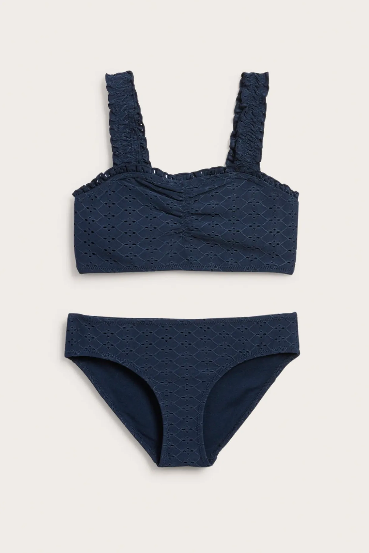 Bikini med broderie anglaise