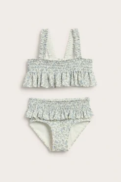 Bikini med smock och volang