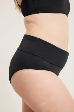 Bikinitrosor med vikbar midja