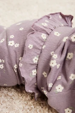 Blommiga leggings med volang