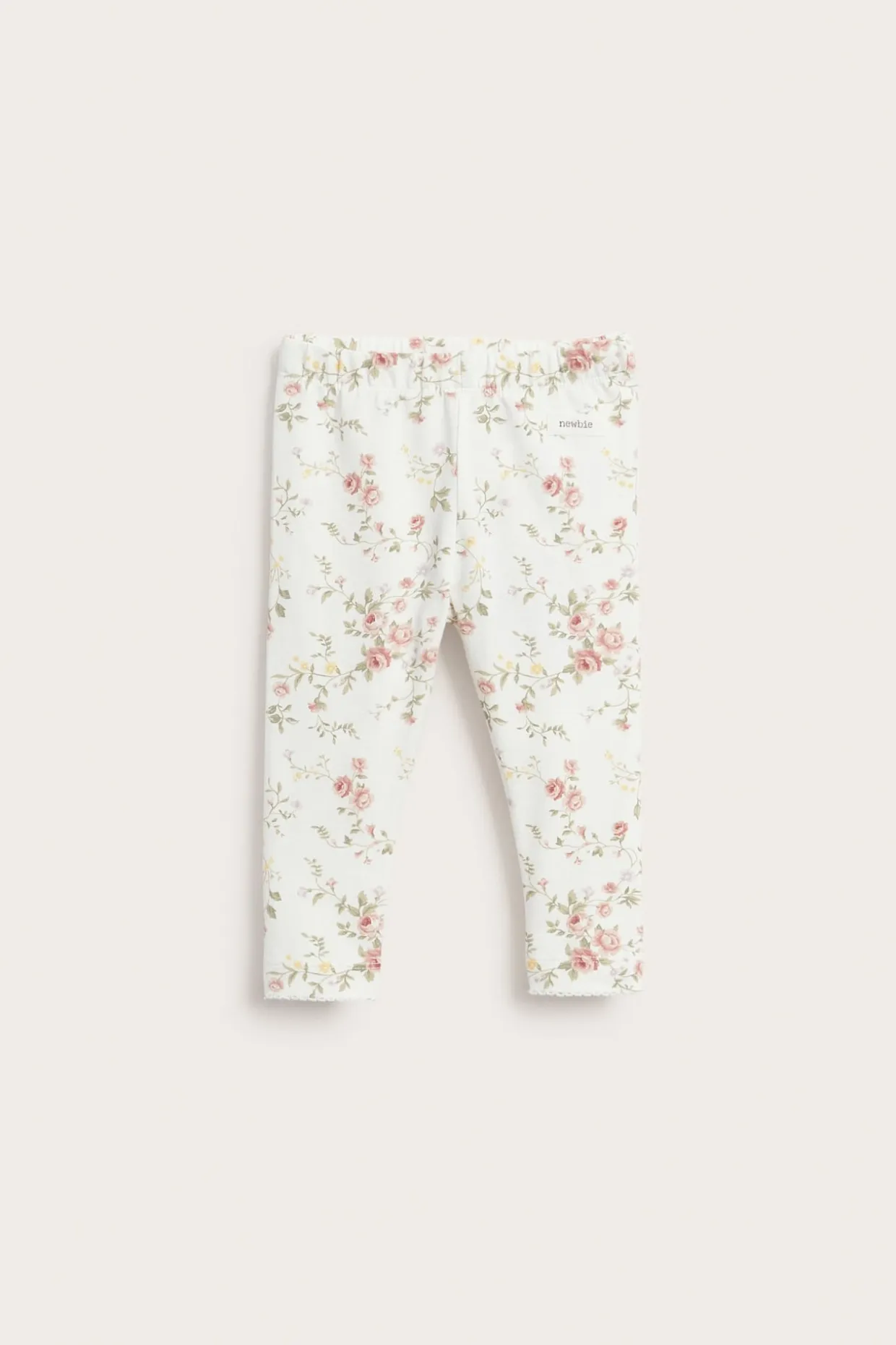 Blommiga leggings med volanger