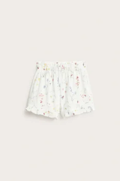 Blommiga shorts i jersey