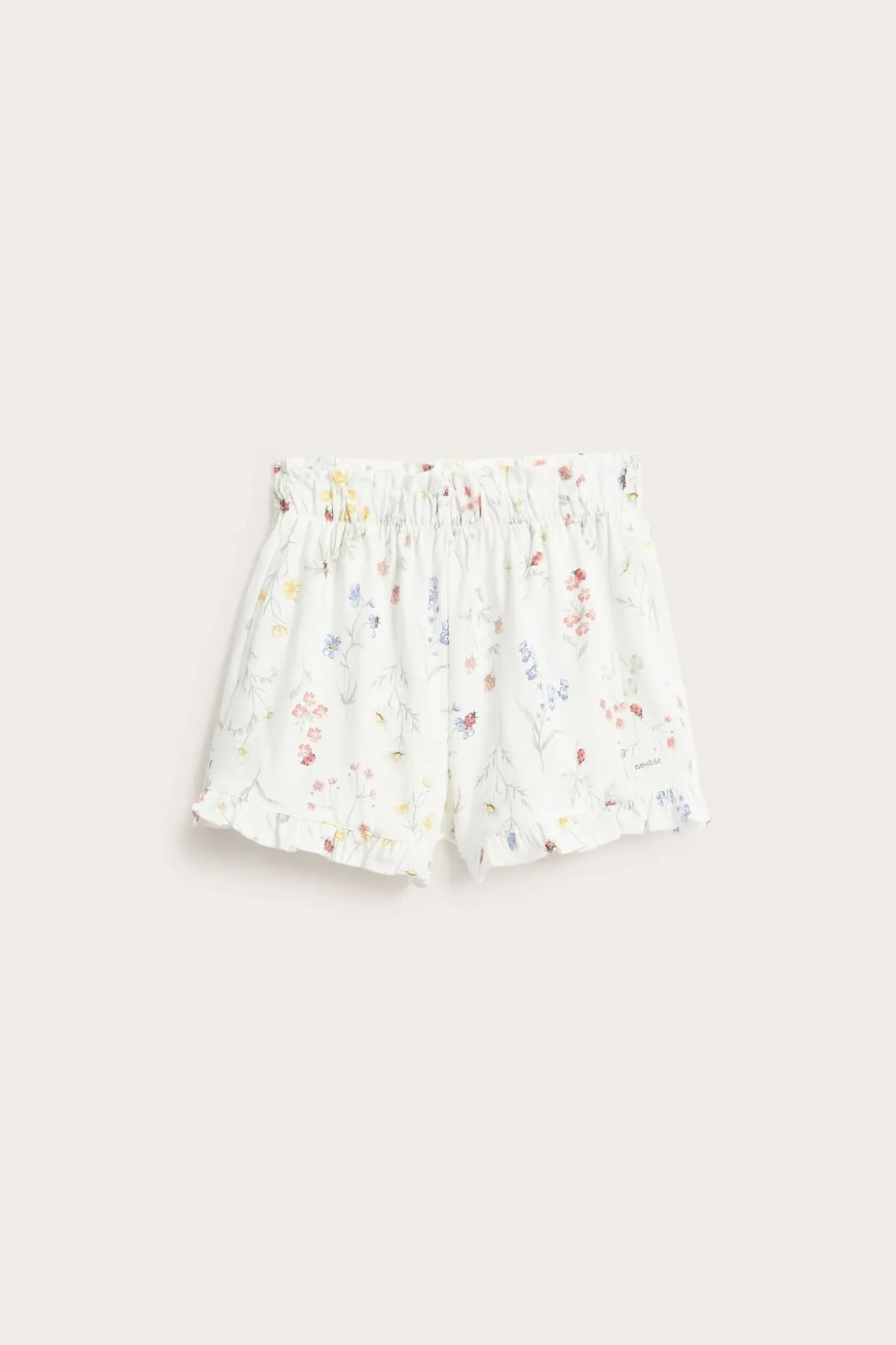 Blommiga shorts i jersey