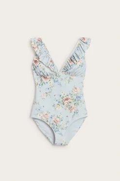 Blommig baddräkt Newbie Woman