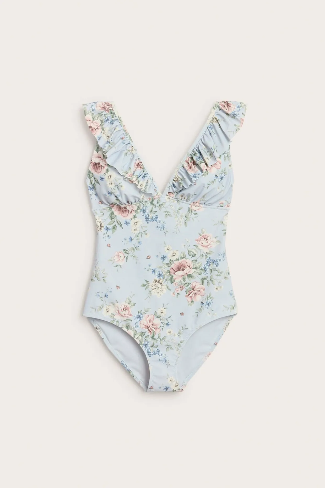 Blommig baddräkt Newbie Woman