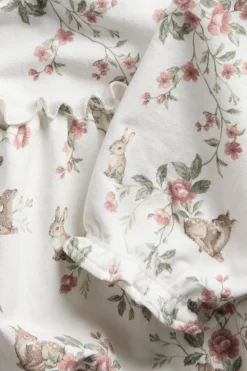 Blommig jerseyklänning