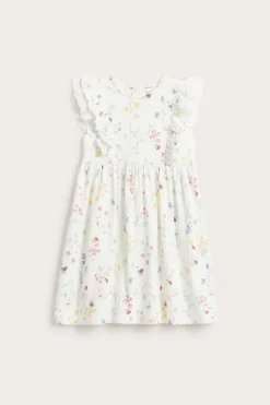 Blommig jerseyklänning