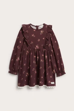 Blommig jerseyklänning