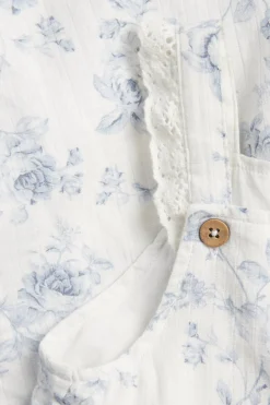 Blommig jumpsuit med volang