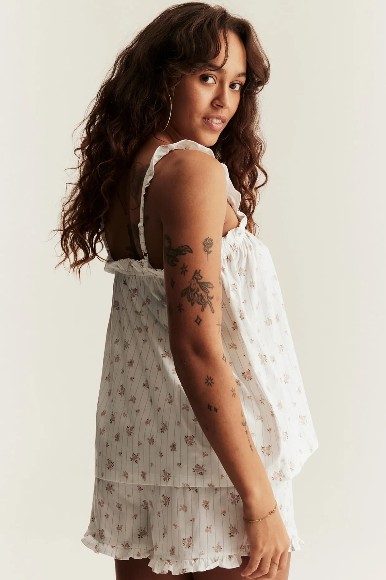 Blommig pyjamas Newbie Woman