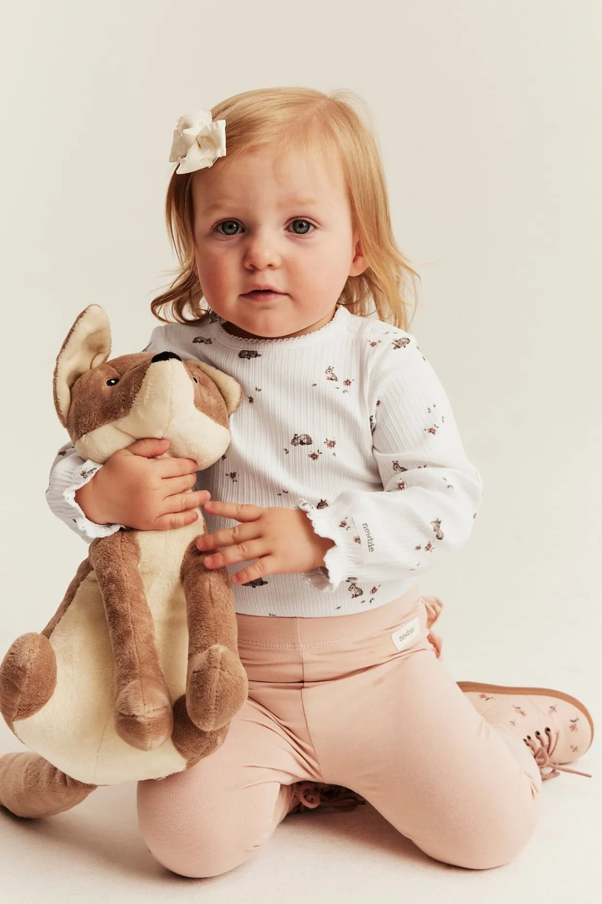 Blommönstrad ribbad body