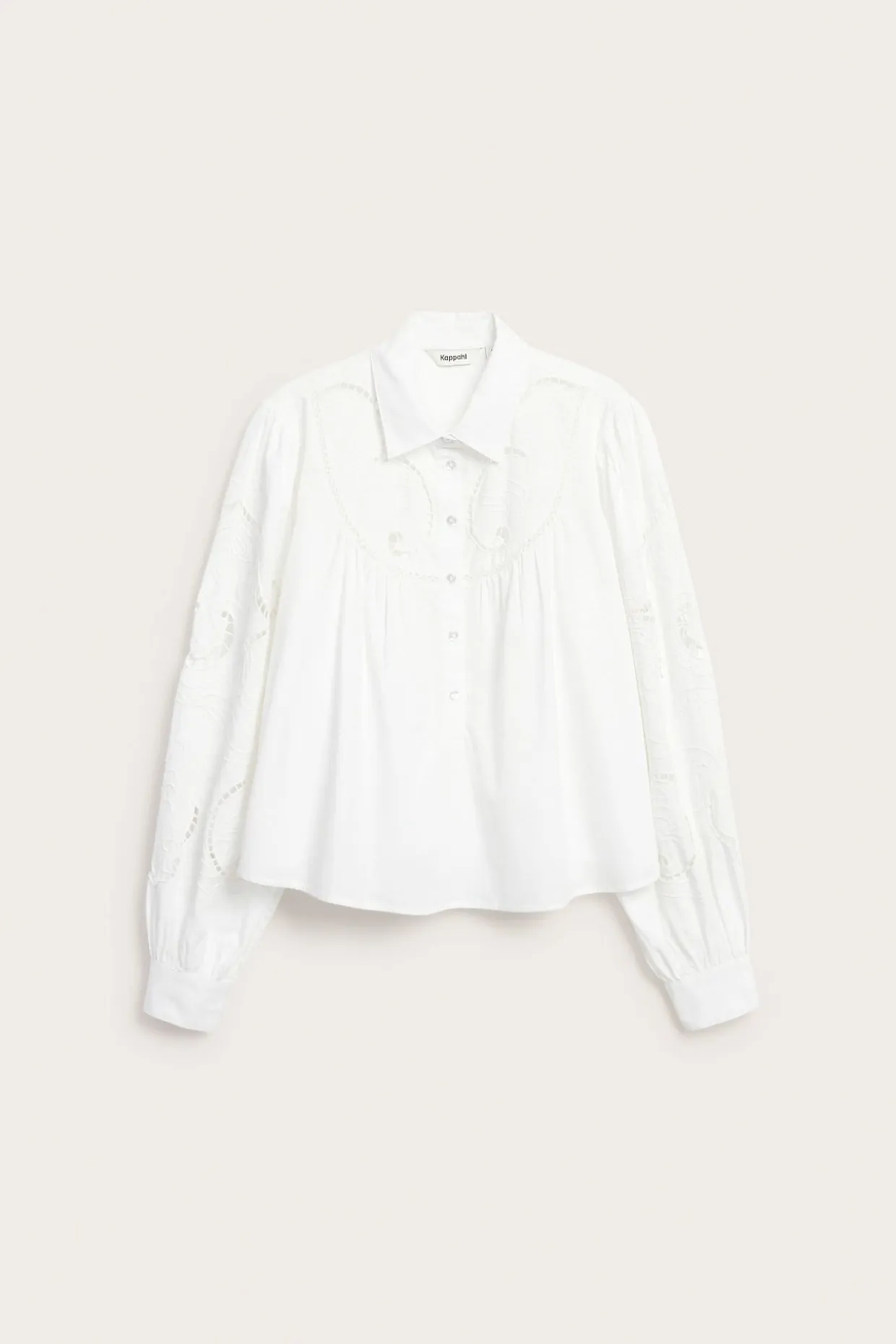 Blus med broderier
