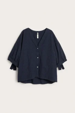 Blus med struktur