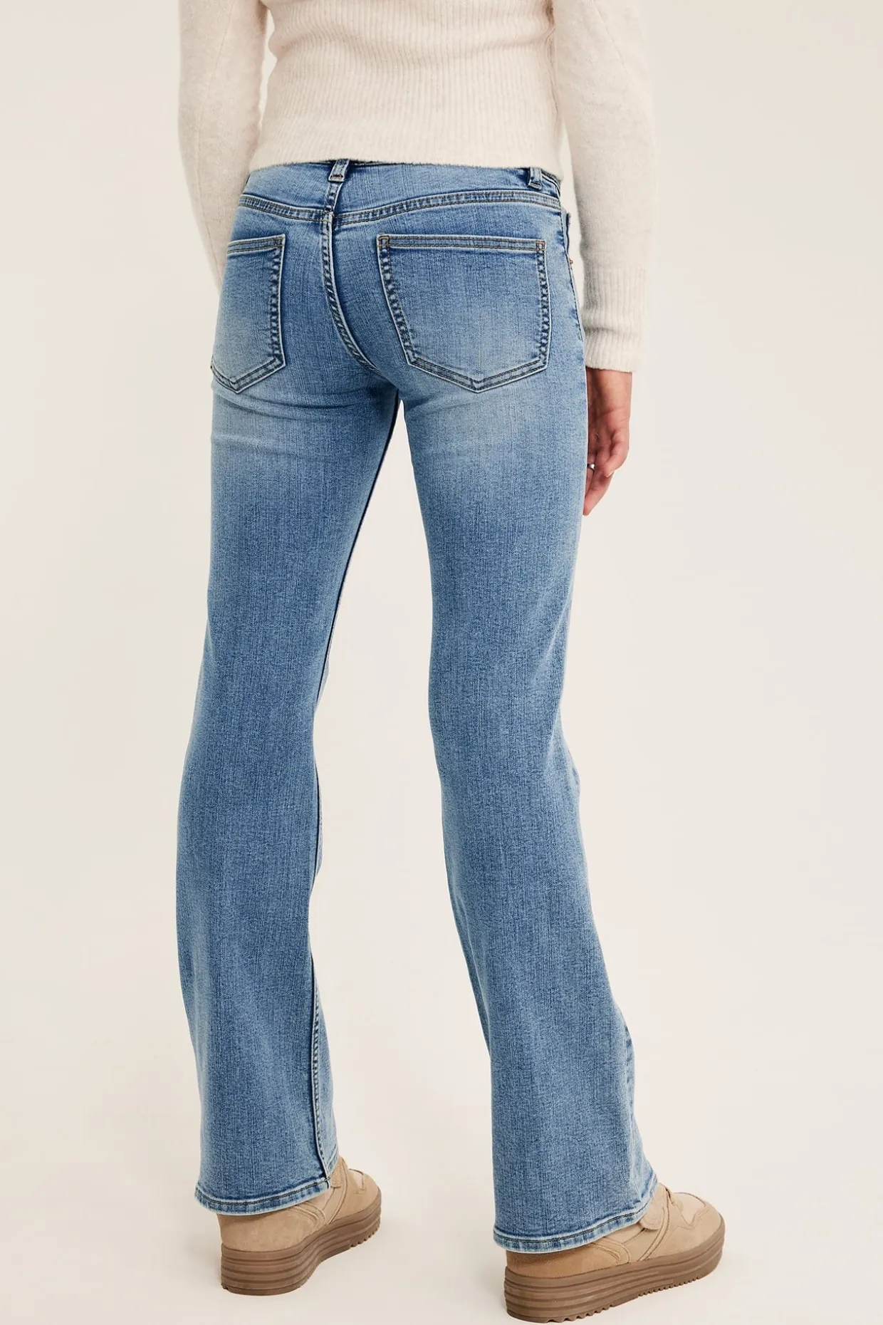 Bootcut jeans low waist