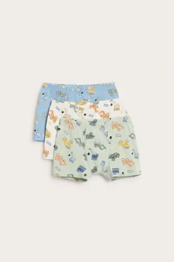 Boxerkalsonger med byggfordon 3-pack