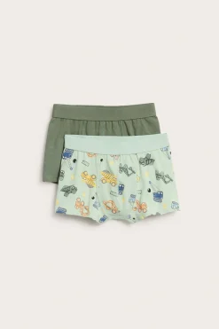 Boxerkalsonger med byggfordon 2-pack