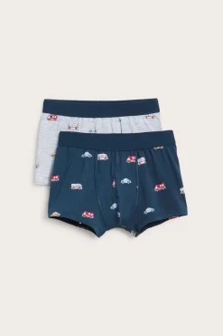 Boxerkalsonger med fordon 2-pack