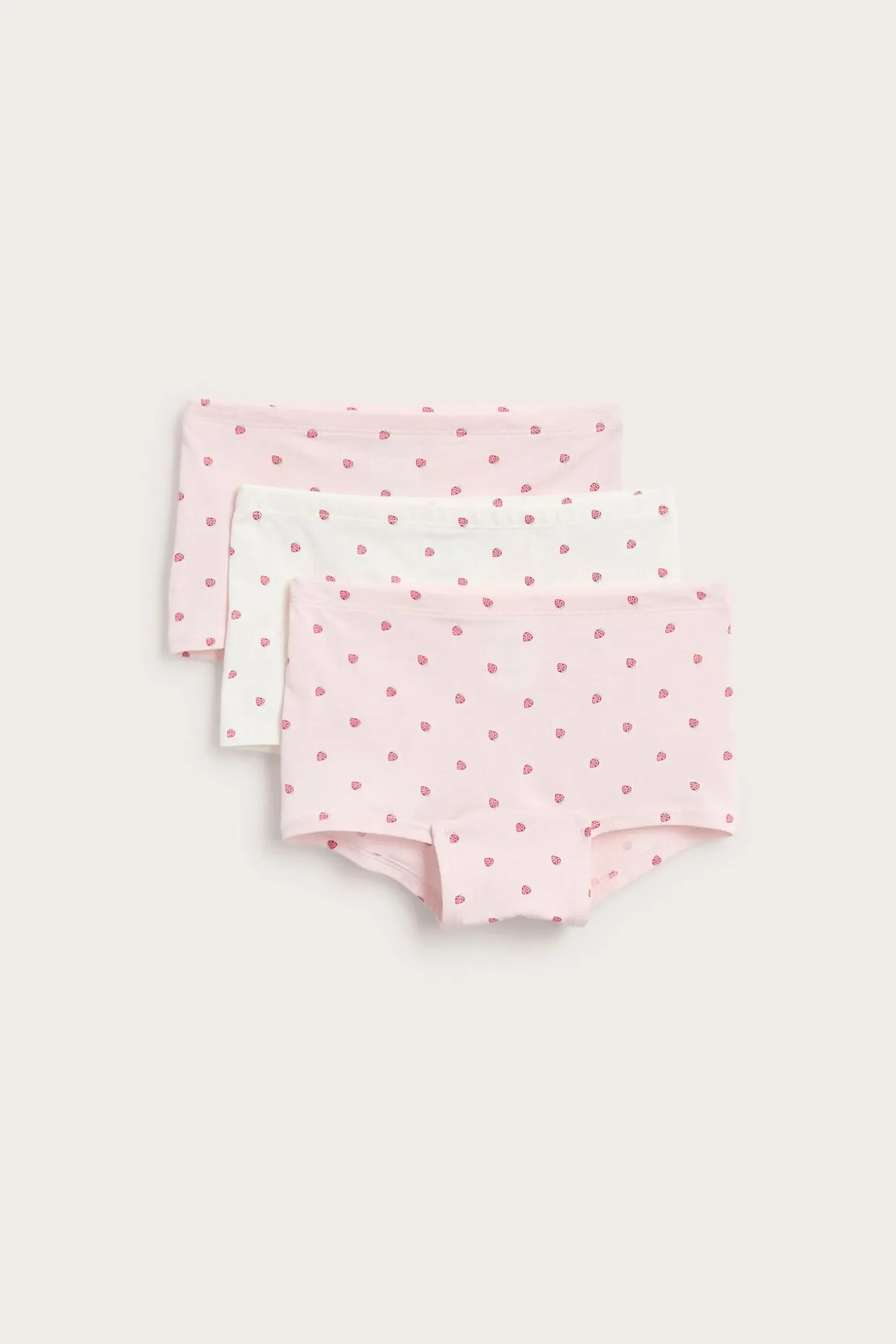 Boxertrosor i 3-pack med jordgubbsmönster