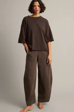 Boxig t-shirt med rullade kanter