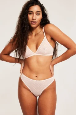 Bralette med hjärtmönster