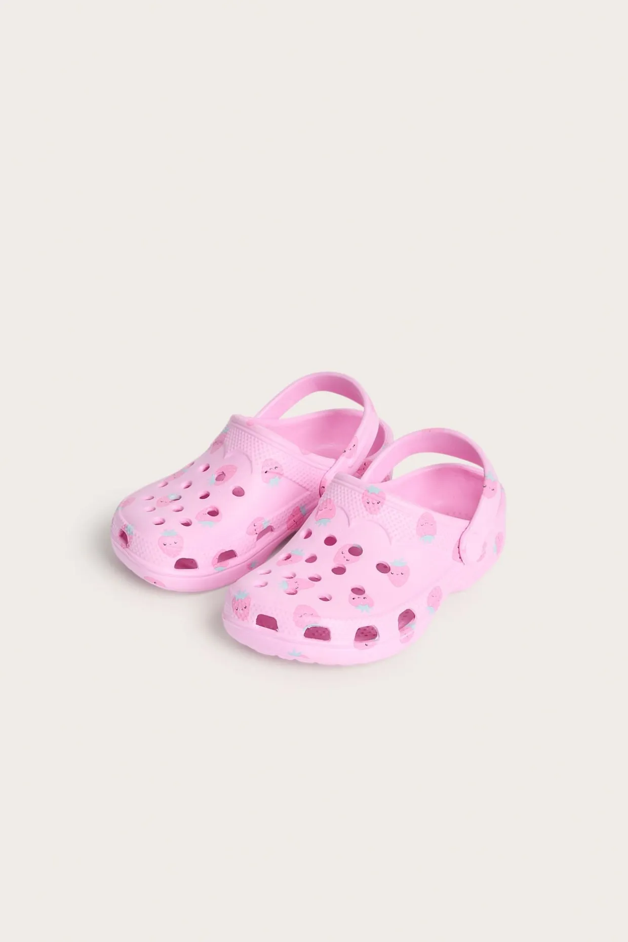 Clogs med jordgubbar