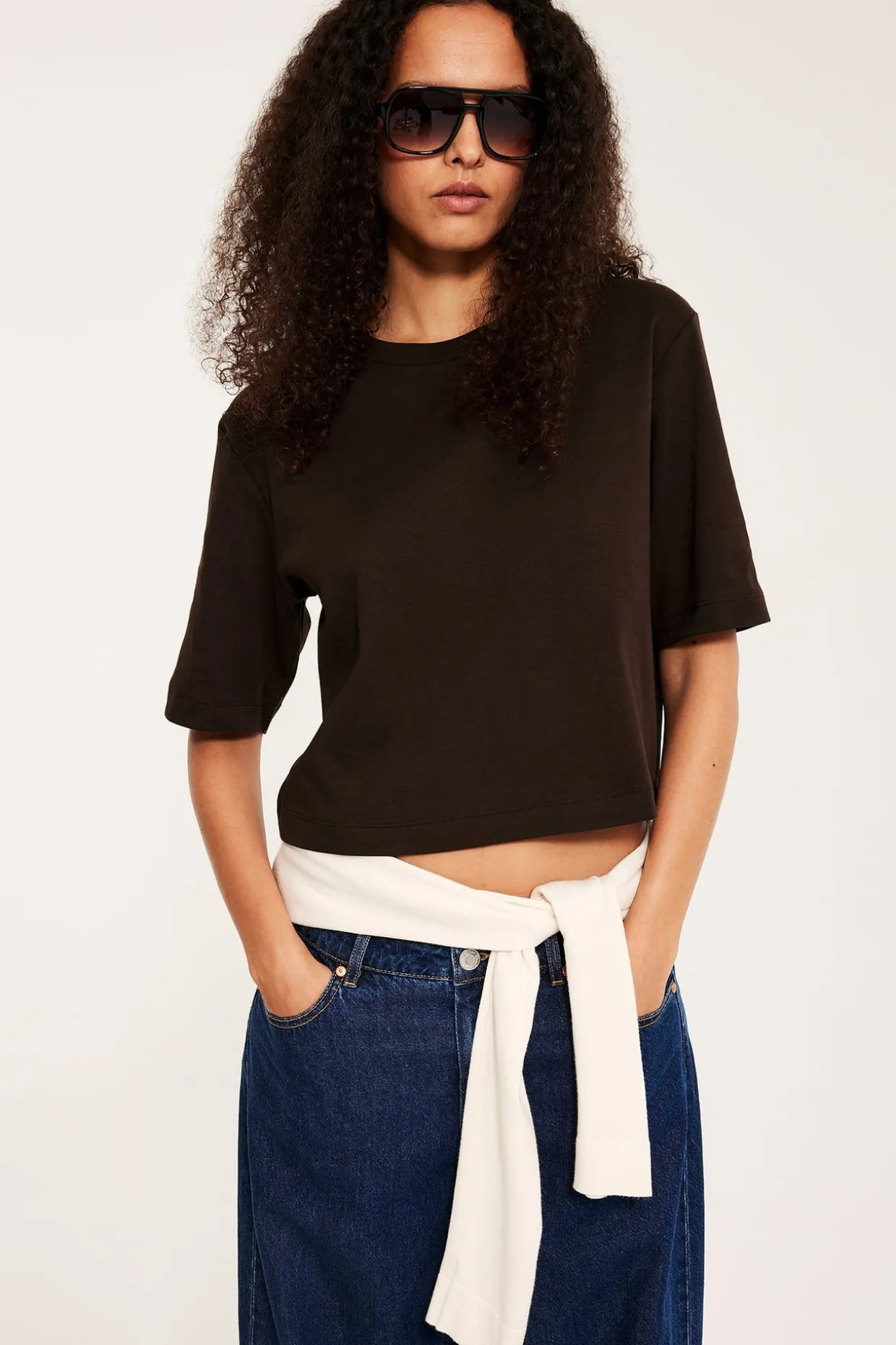 Croppad t-shirt