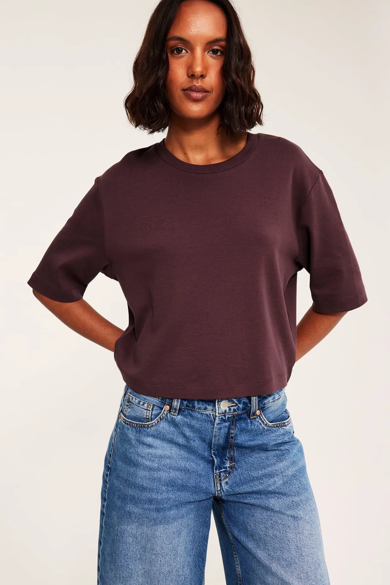 Croppad t-shirt
