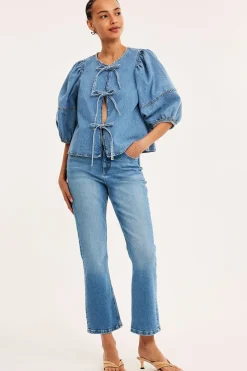 Cropped flare jeans regular waist