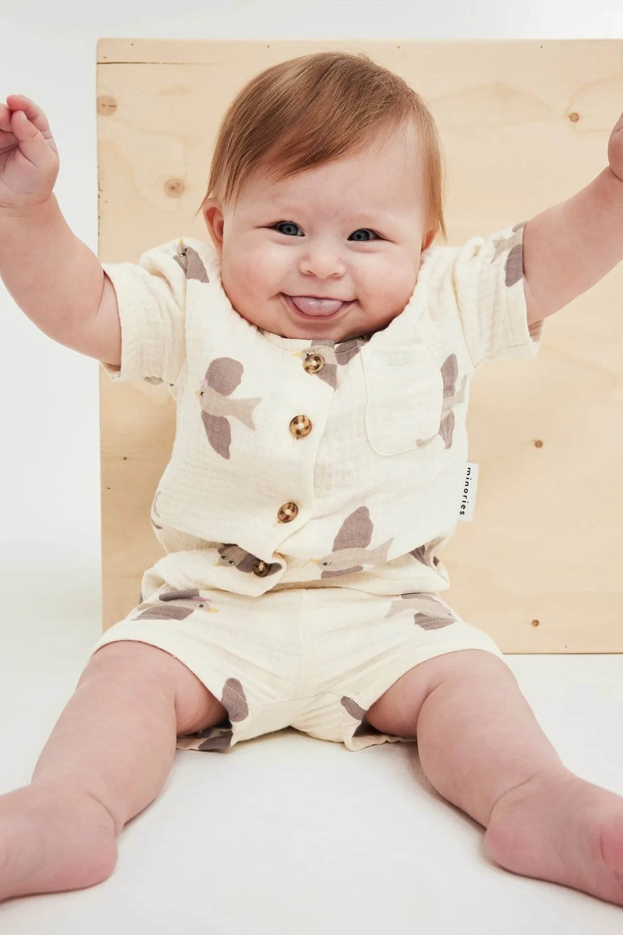 2-delat babyset i muslin