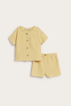 2-delat babyset i muslin