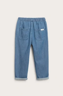 Denimbyxor med dragsko