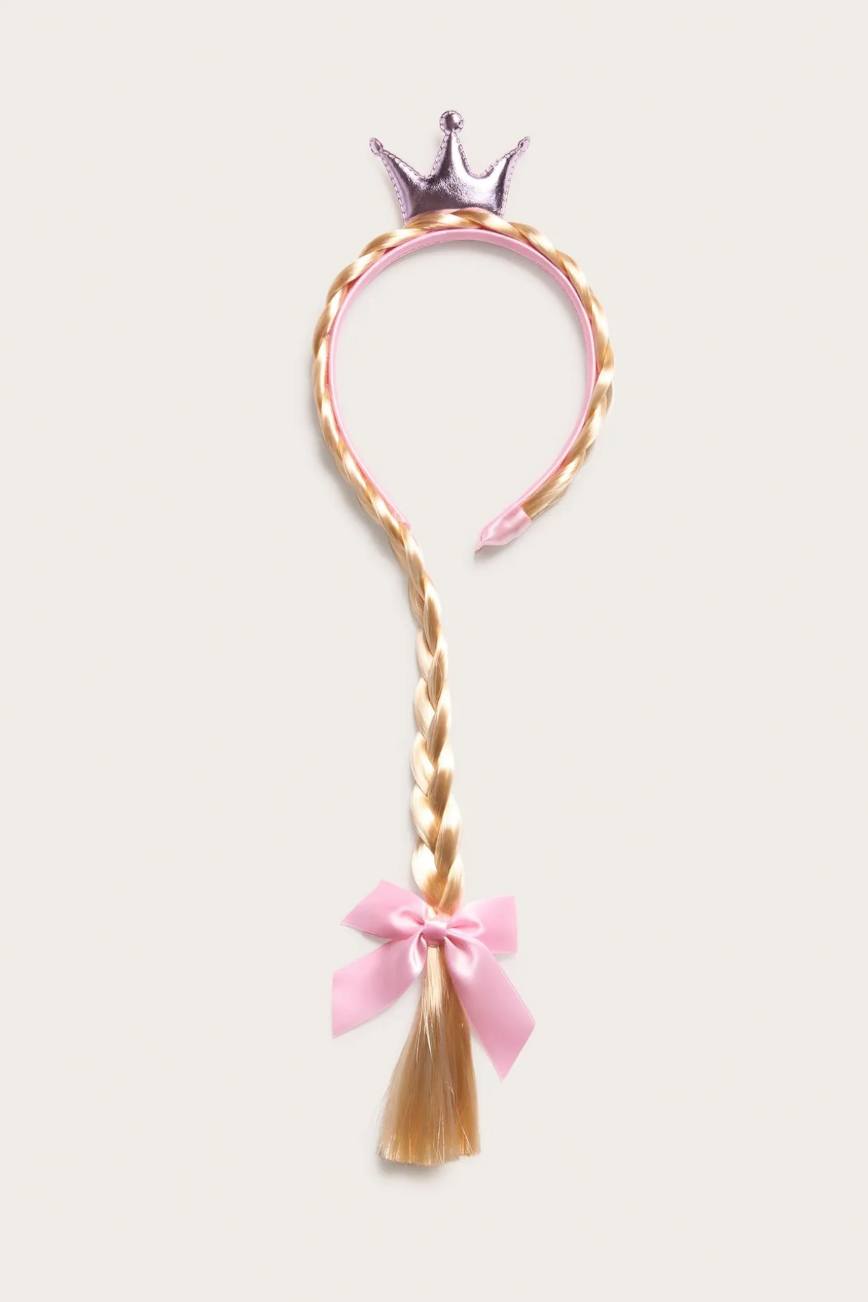 Diadem med fläta och krona