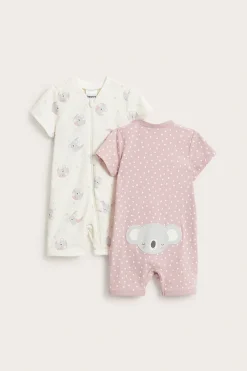 Djurmönstrad pyjamas i 2-pack