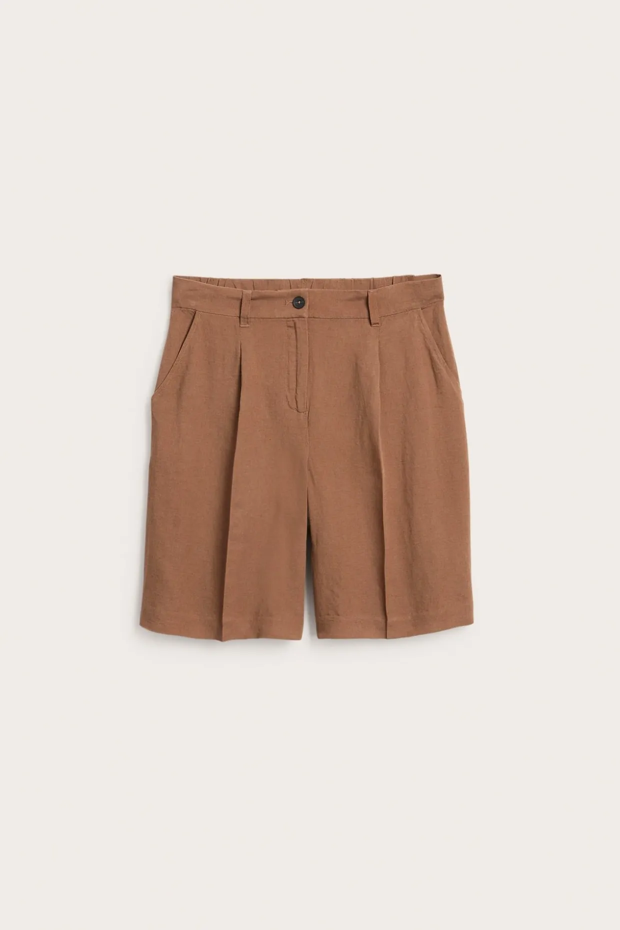 Dressade shorts i linnemix
