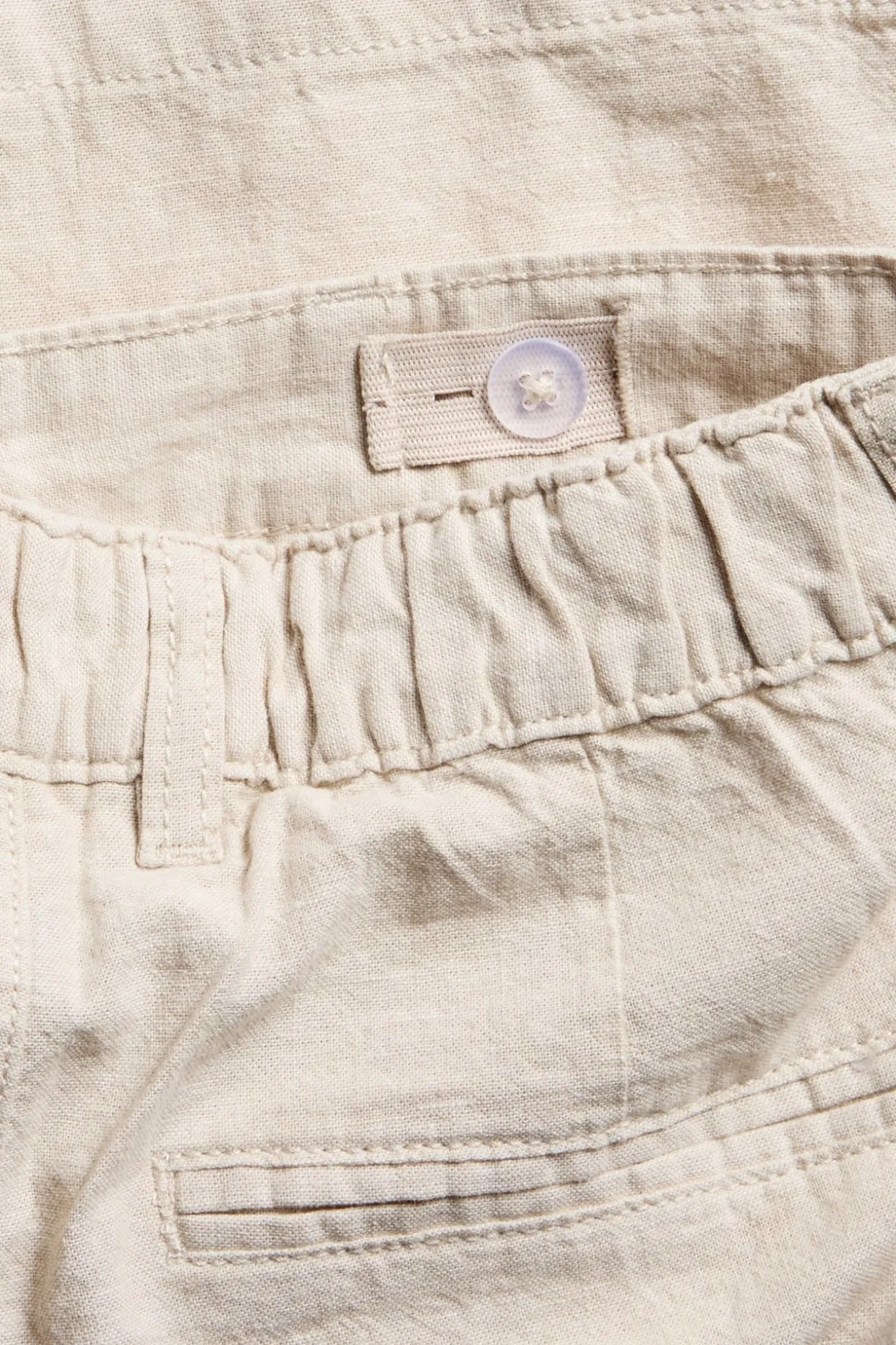 Dressade shorts i linnemix