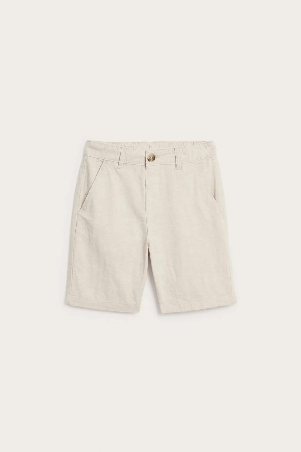 Dressade shorts i linnemix
